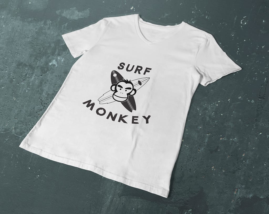Free Surf Monkey SVG File