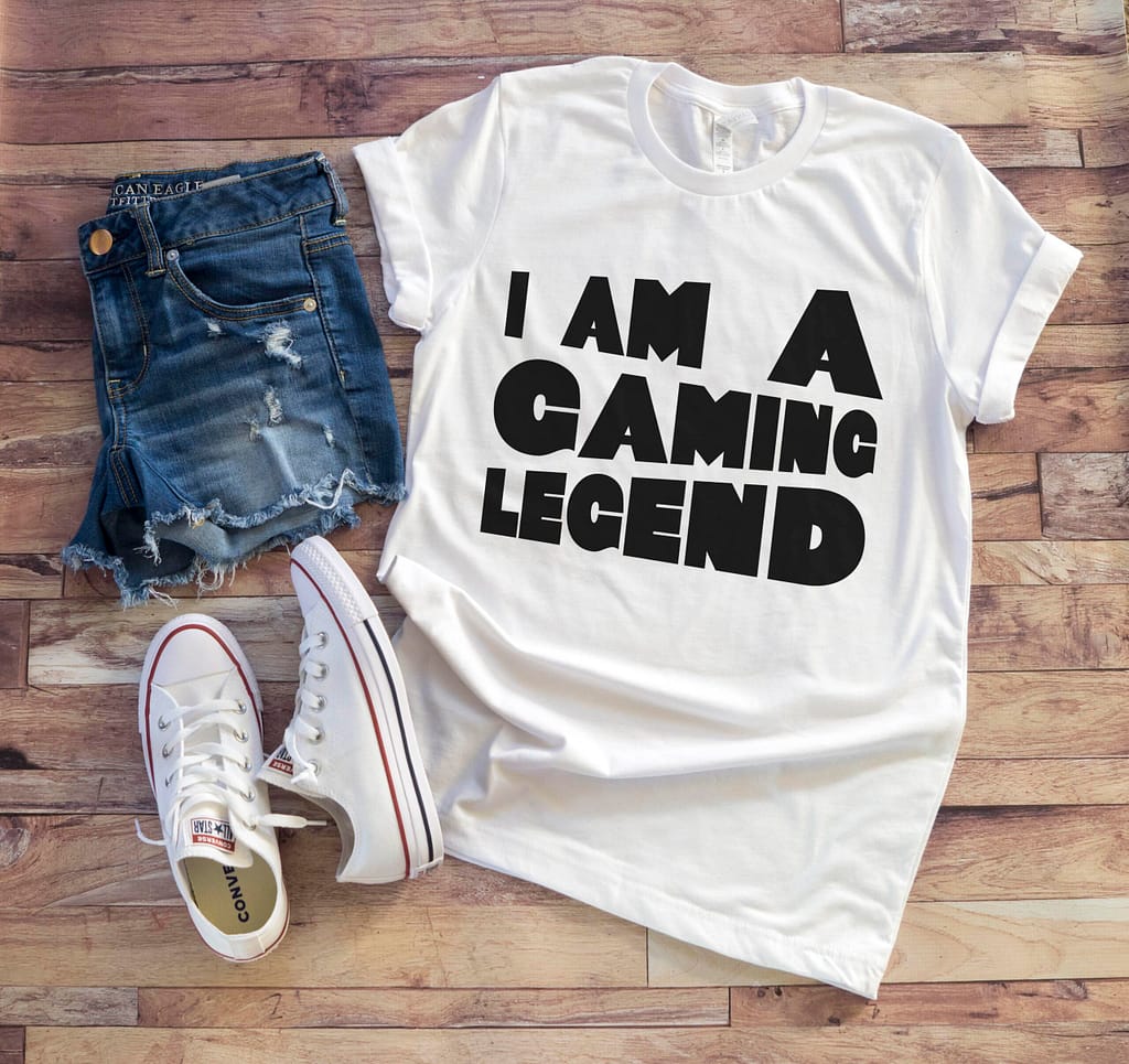 Free I am a Gaming Legend SVG File