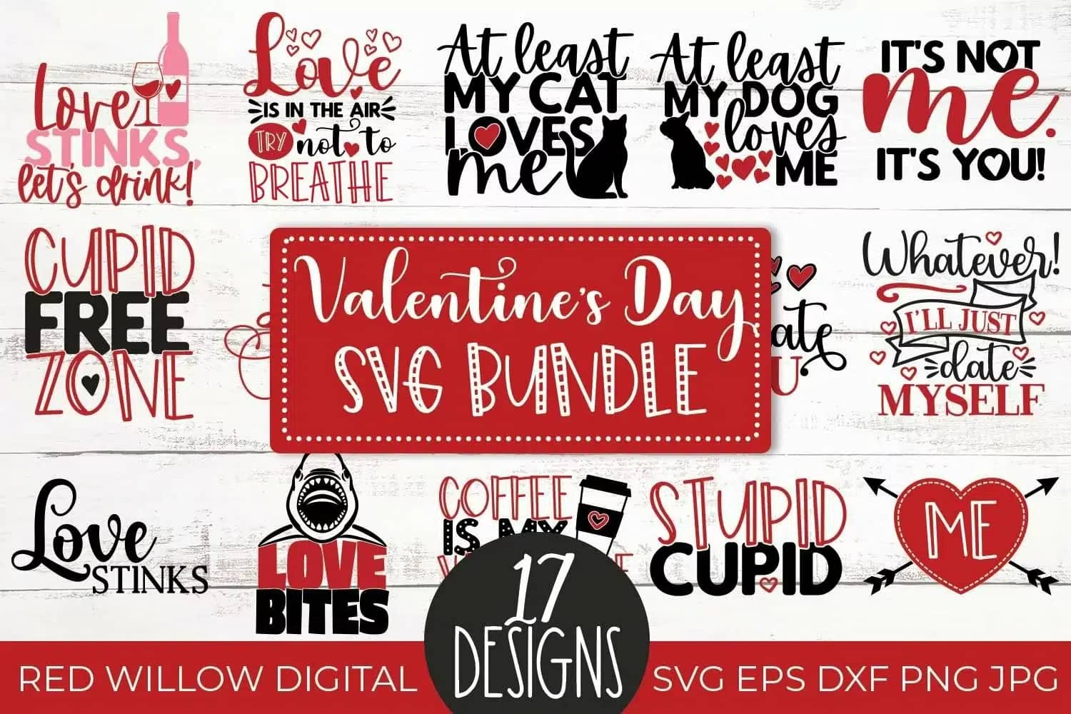 Free Valentine's Day SVG Bundle