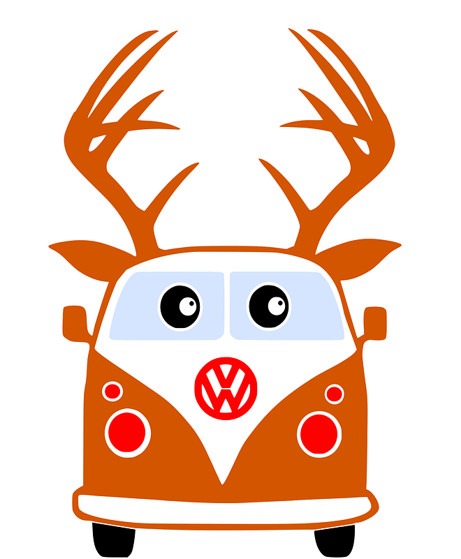 Free VW Reindeer SVG File