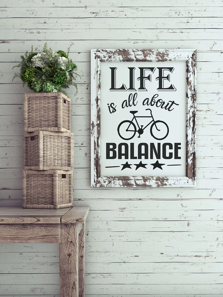 Life is all about Balance Mockup 1
