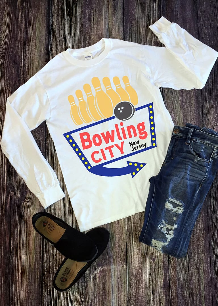 Free Bowling City SVG Cutting File for the Cricut.