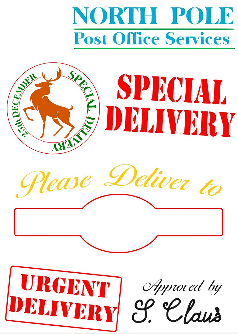Free Special Delivery Santa Sack SVG File