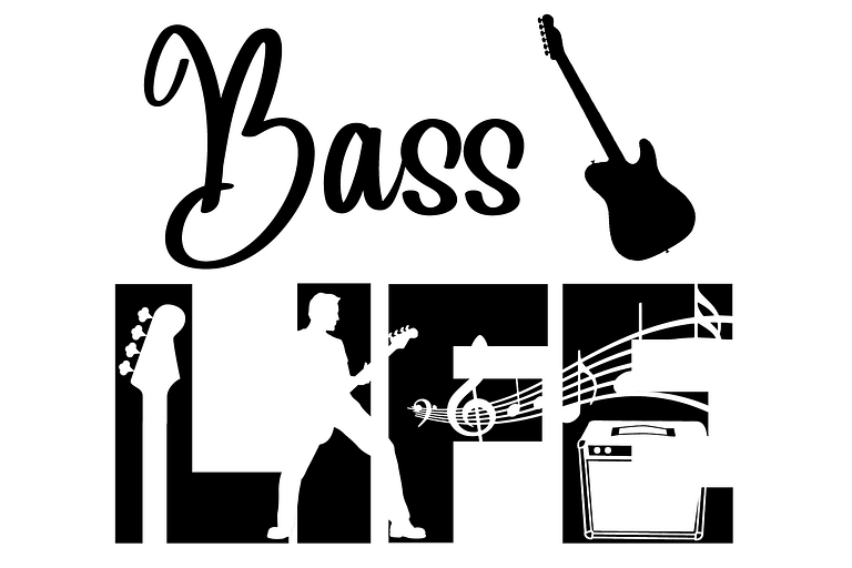 Free Bass Life SVG Cutting File for the Cricut.
