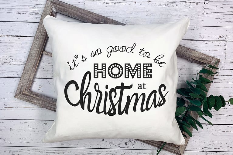 Free Home at Christmas SVG Cutting File for the Cricut.