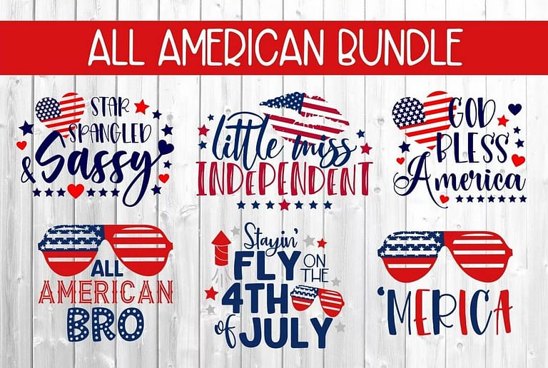 Free The All American Bundle SVG Files