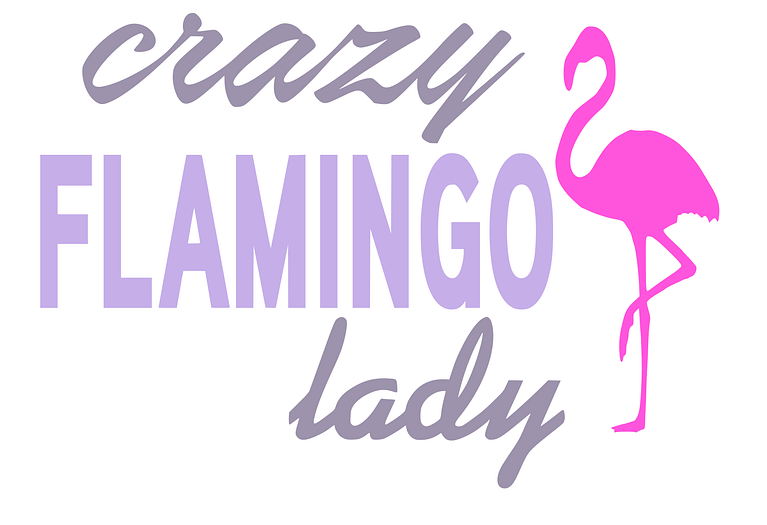 Free Crazy Flamingo Lady SVG File