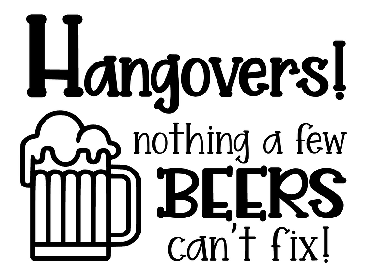 Free Hangovers SVG File