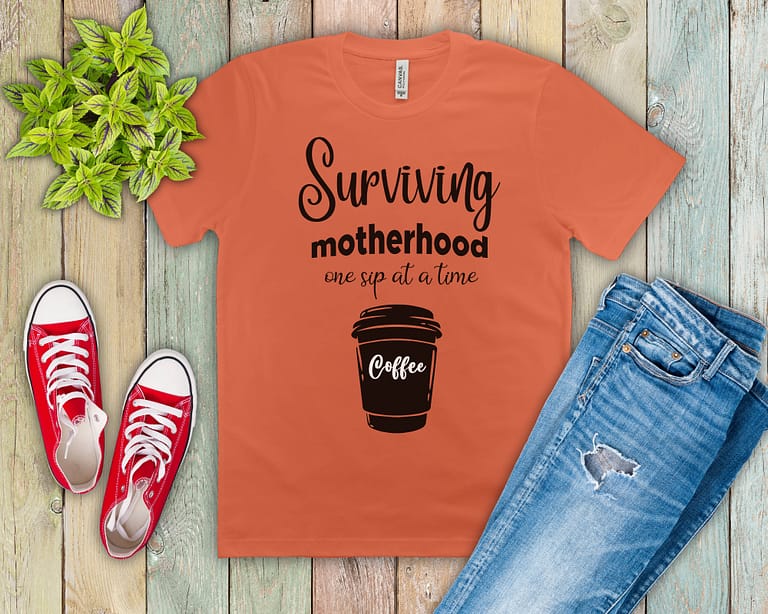 Free Surviving Motherhood SVG Cutting File for the Cricut.