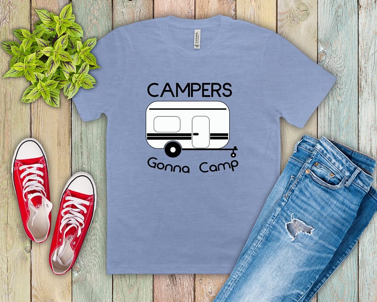 Free Campers Gonna Camp SVG Cutting File for the Cricut.
