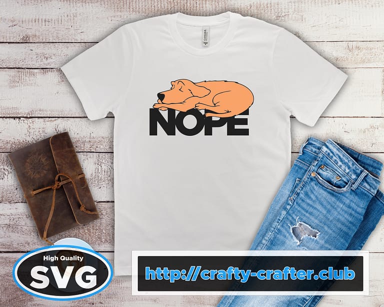 Free Nope SVG Cutting File for the Cricut.