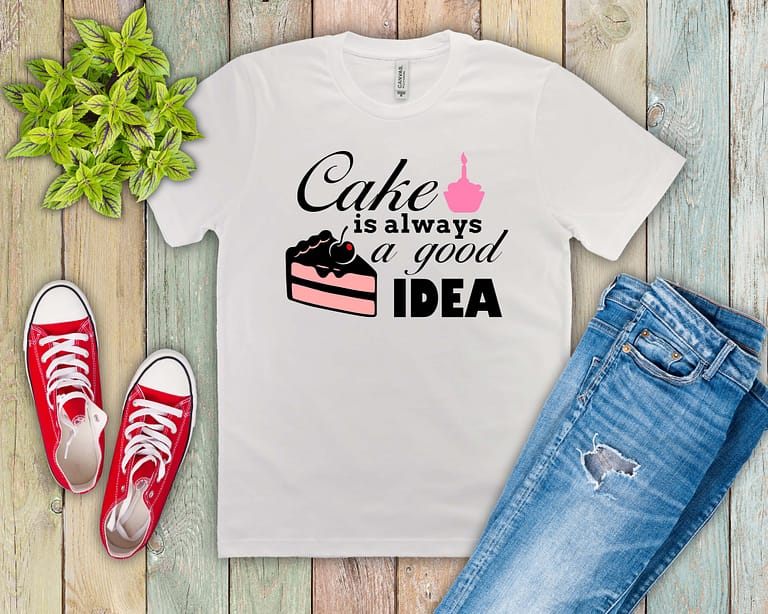 Free Cake is always a good Idea SVG Cutting File for the Cricut.