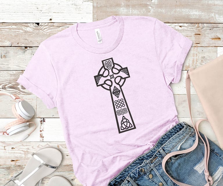 Free Celtic Cross SVG Cutting File for the Cricut.