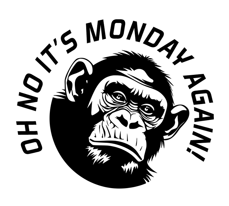 Free Oh No It's Monday Again SVG File