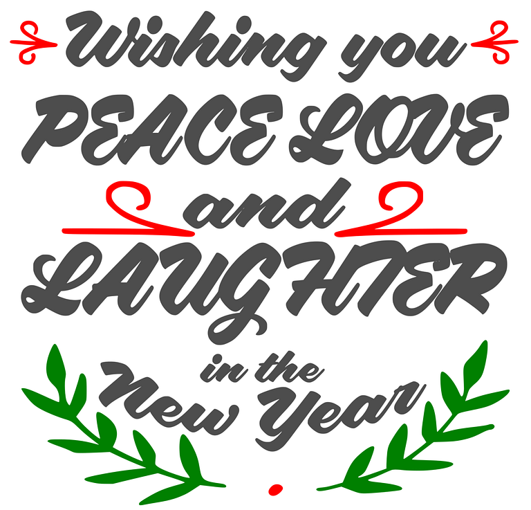 Free Wishing You New Year SVG File