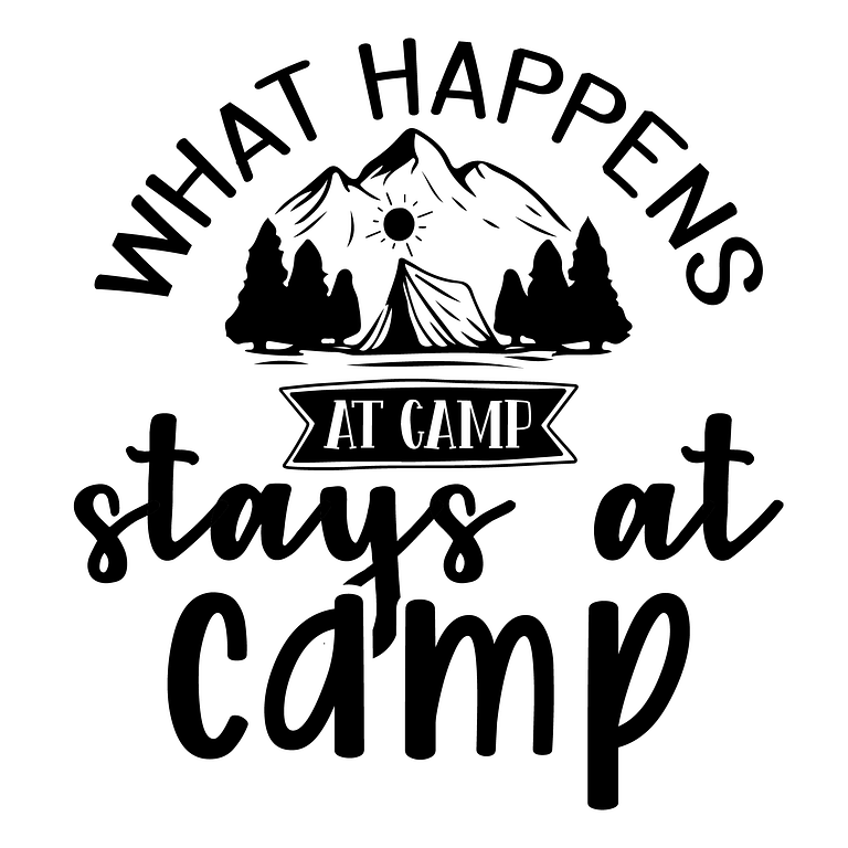 Free What Happens at Camp SVG File
