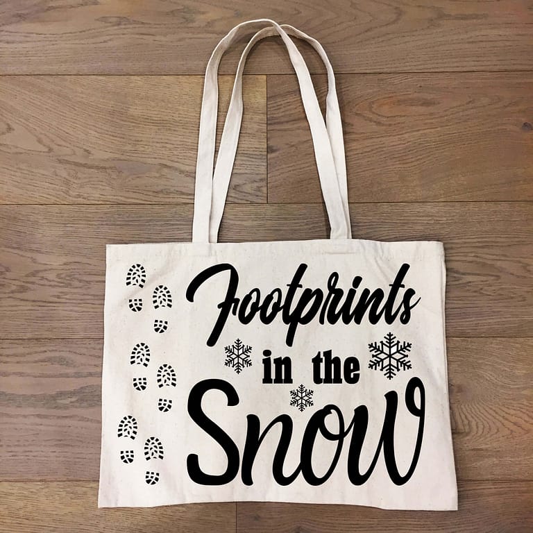 Free Footprints in the Snow SVG File