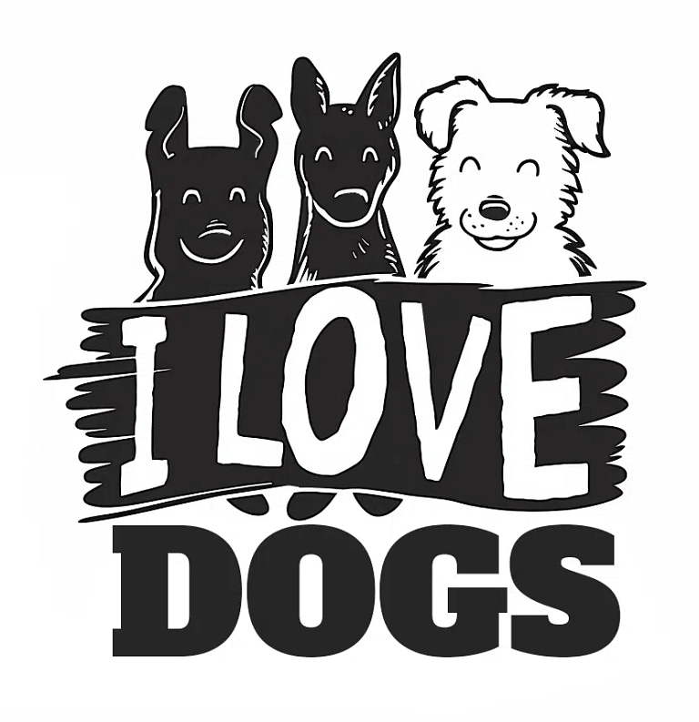 Free I Love Dogs SVG File