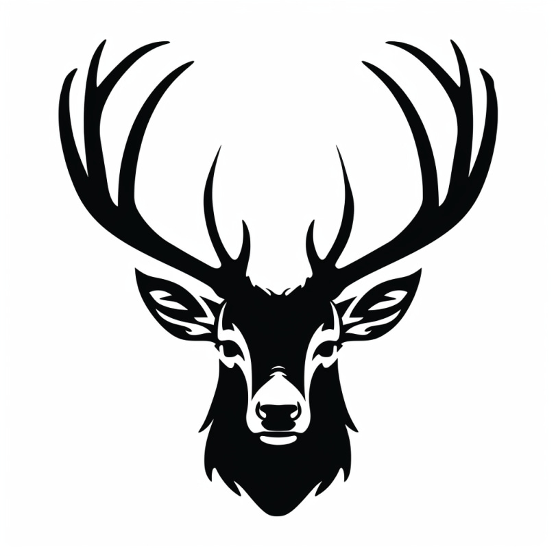 Free Stag Head SVG File